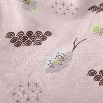 Japanese Cherry Blossoms And W Minky