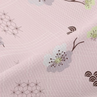 Japanese Cherry Blossoms And W Piqué
