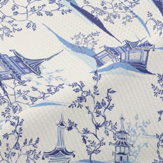 Hand Drawn Chinese Style Build Piqué