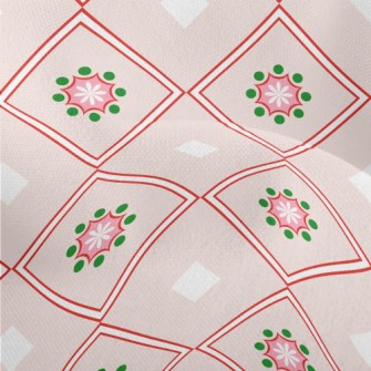 Flower Pattern Diamond Lightweight Performance Linen