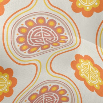 Korean Traditional Symbols Lightweight Performance Linen