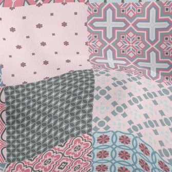 Classic Geometric Patchwork Lightweight Performance Linen