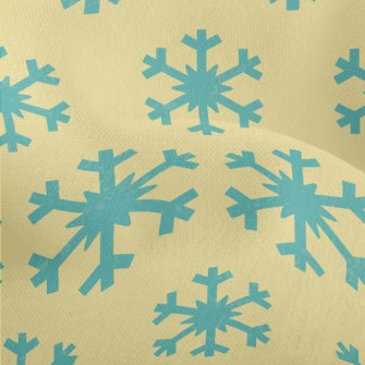 Blue Snowflake Pattern Lightweight Performance Linen