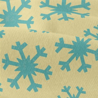Blue Snowflake Pattern Modern Jersey