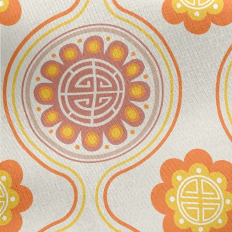Korean Traditional Symbols Jersey Backed Fleece