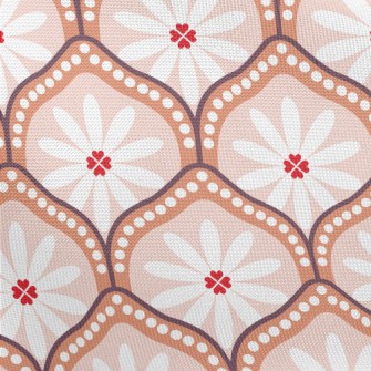 Scaly Elegant Flowers Pongee