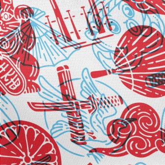 Japanese Style Seal Pongee