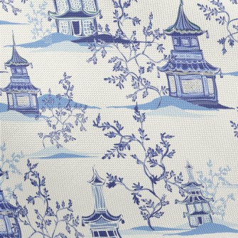 Hand Drawn Chinese Style Build Pongee