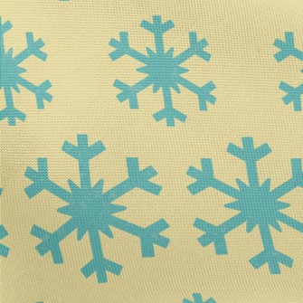 Blue Snowflake Pattern Pongee