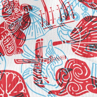 Japanese Style Seal Stretch Jersey