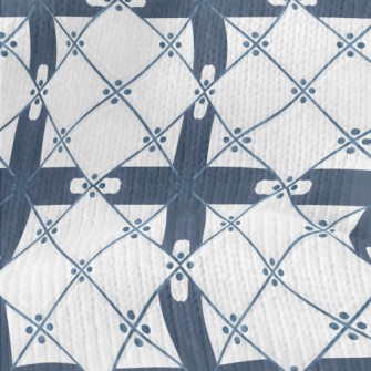 Hand Painted Tile Pattern Stretch Jersey