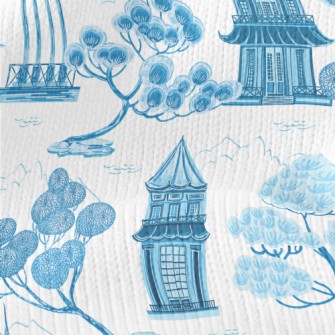 Retro Chinese Landscape Stretch Jersey