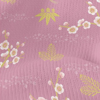 Elegant Japanese Cherry Blosso Stretch Jersey