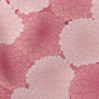 Red And Pink Hydrangea Lightweight Cotton Poplin