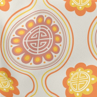 Korean Traditional Symbols Lightweight Cotton Poplin
