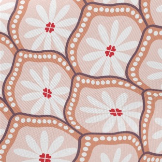 Scaly Elegant Flowers Midweight Cotton Poplin