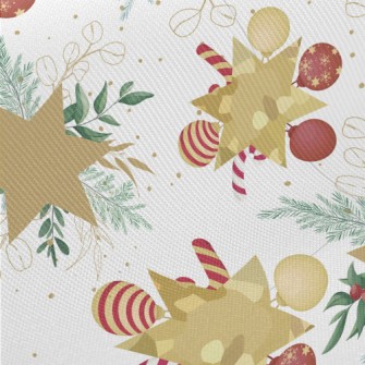 Christmas Star Decoration Midweight Cotton Poplin