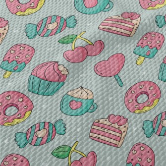 Cute And Colorful Desserts Birdseye Piqué