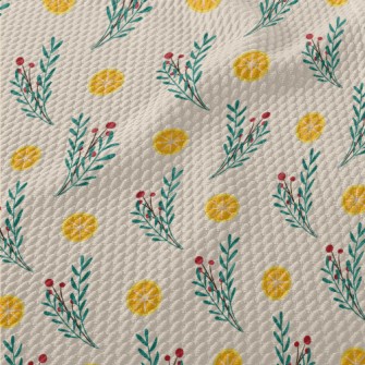 Warm Little Flowers Birdseye Piqué