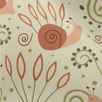 Cute Crawling Snail Chiffon