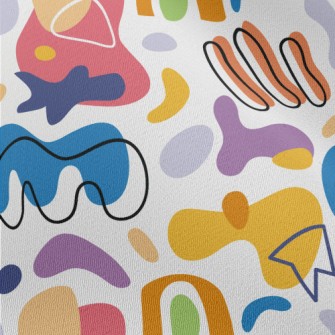 Colorful Art Geometry Chiffon