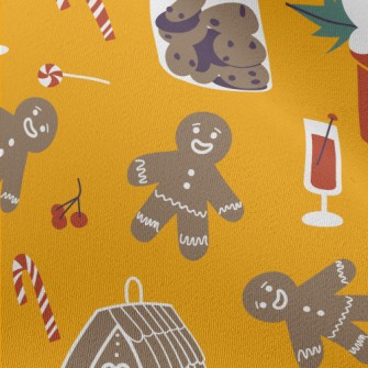 Merry Christmas Gingerbread Chiffon