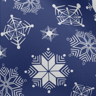 Snow And Snow Falling Chiffon