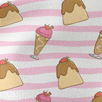 Cute Dessert Sundae Waterproof Canvas