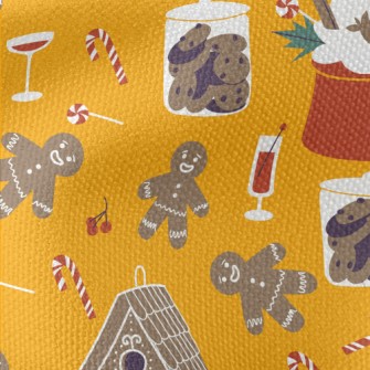 Merry Christmas Gingerbread Waterproof Canvas