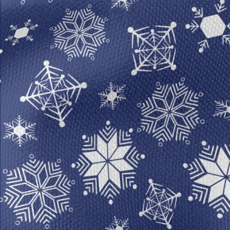 Snow And Snow Falling Waterproof Canvas