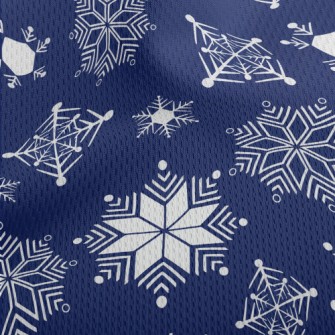 Snow And Snow Falling Athletic Mesh Flat Back
