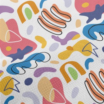 Colorful Art Geometry Performance Linen