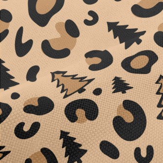 Leopard Print Christmas Tree Performance Linen