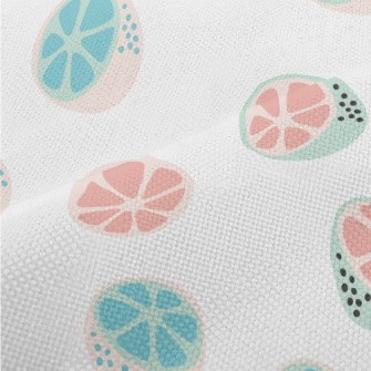 Fresh Contrasting Orange Fruit Performance Linen