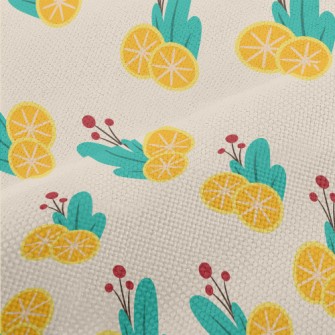 Sour Lemon Orange Performance Linen