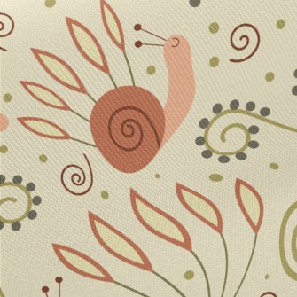 Cute Crawling Snail Twill
