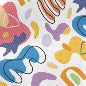 Colorful Art Geometry Standard Corduroy