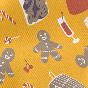 Merry Christmas Gingerbread Standard Corduroy