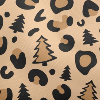 Leopard Print Christmas Tree Dobby