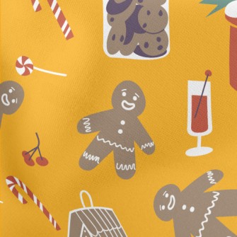 Merry Christmas Gingerbread Stretch Ponte