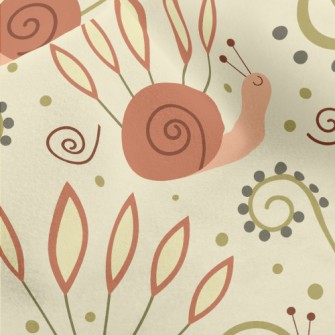 Cute Crawling Snail Micro Fleece