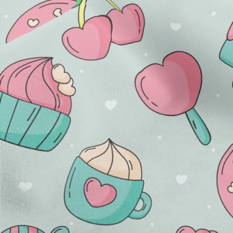 Cute And Colorful Desserts Micro Fleece
