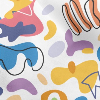 Colorful Art Geometry Micro Fleece