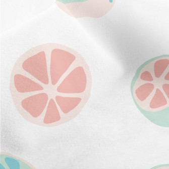 Fresh Contrasting Orange Fruit Micro Fleece