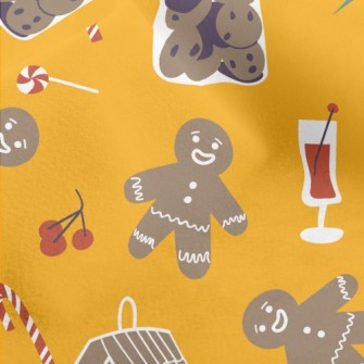 Merry Christmas Gingerbread Micro Fleece