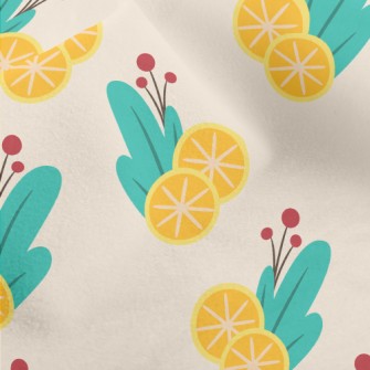 Sour Lemon Orange Micro Fleece