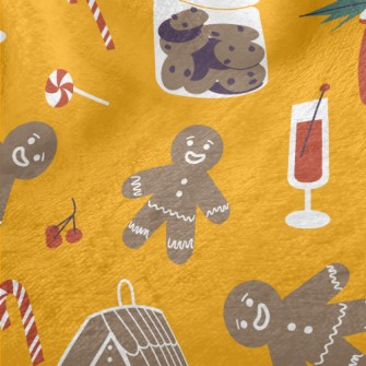 Merry Christmas Gingerbread Minky