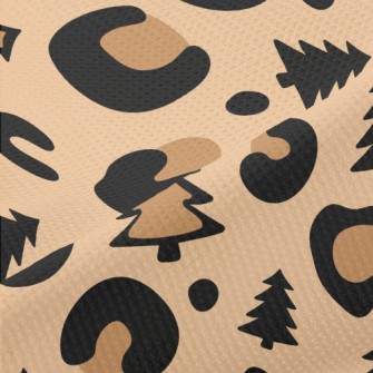 Leopard Print Christmas Tree Piqué