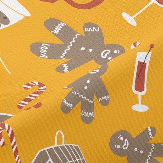 Merry Christmas Gingerbread Piqué