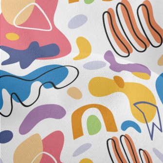 Colorful Art Geometry Lightweight Performance Linen